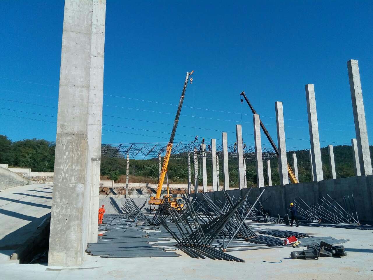 漳平威海搅拌站网架